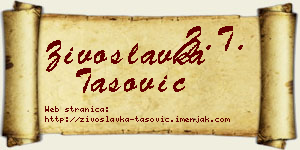Živoslavka Tašović vizit kartica